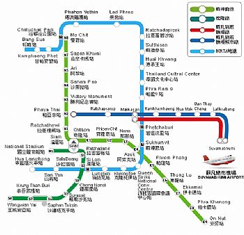 曼谷地鐵路線圖