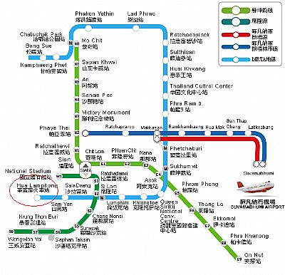 曼谷MRT地圖
